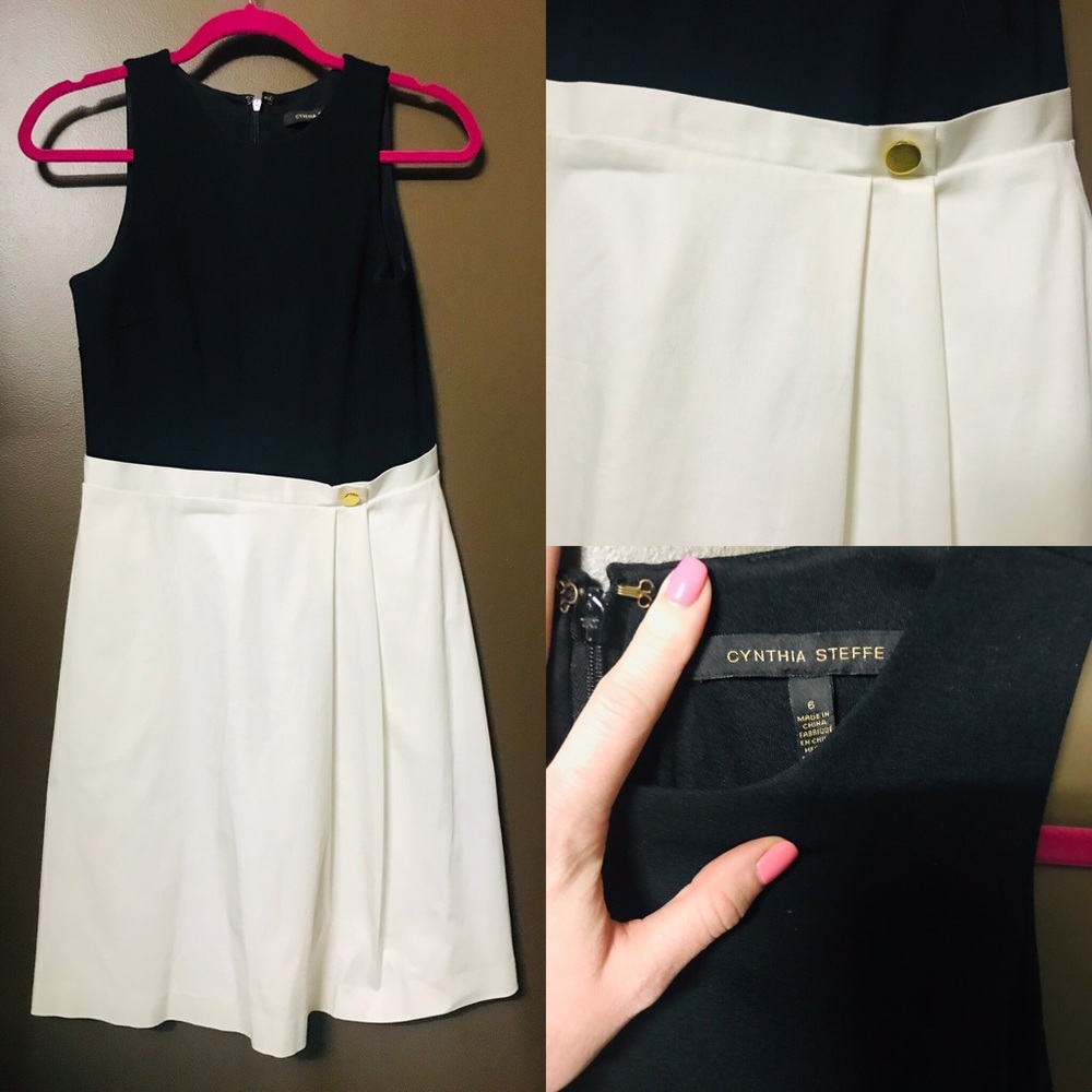 Cynthia Steffe Dress black and white